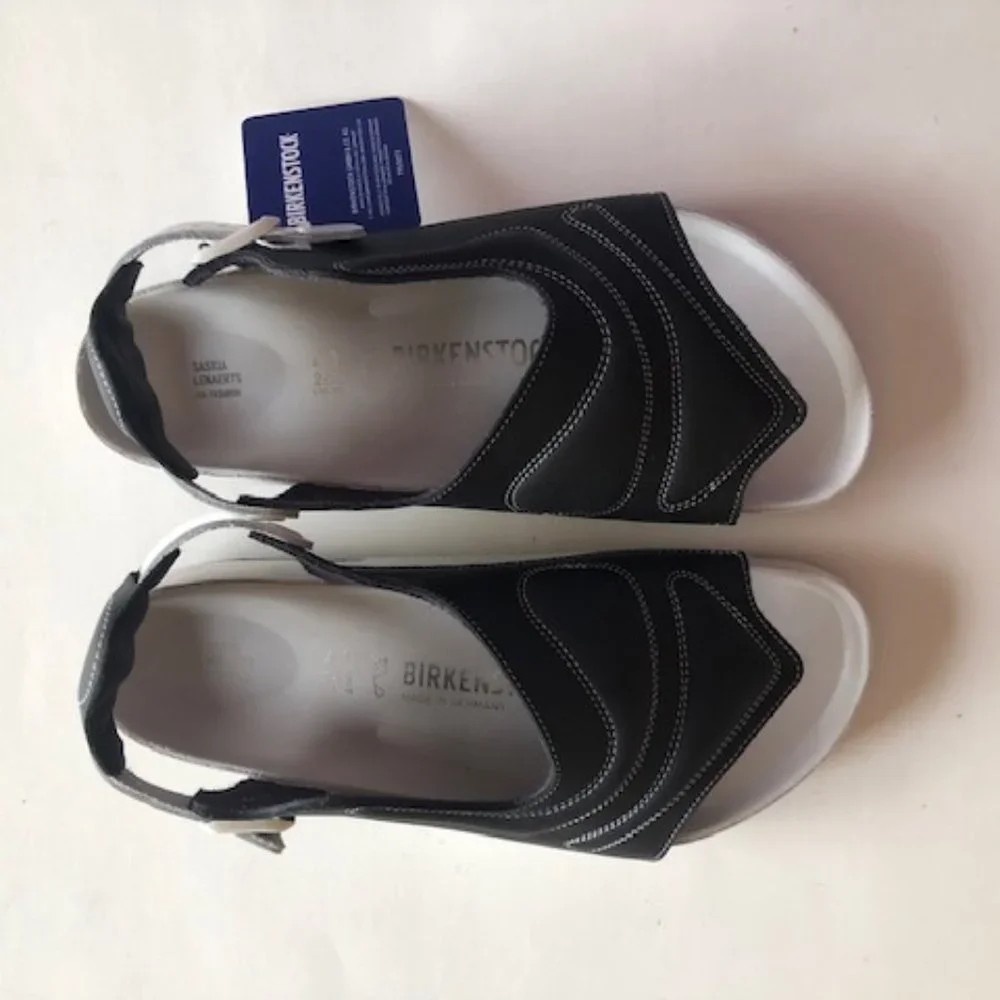 Birkenstock x Saskia Lenaerts Terra leather sandals. Exquisite. Size: 8, 41